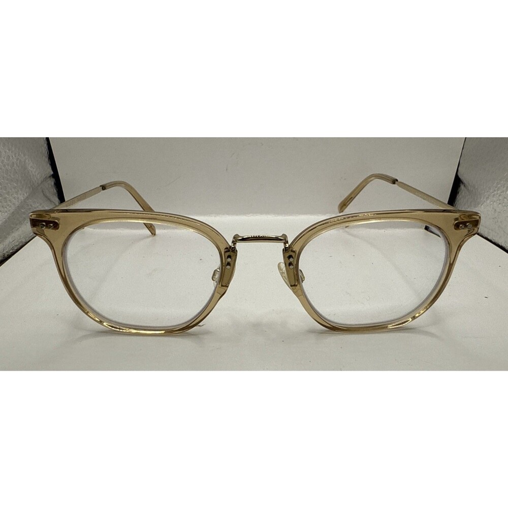 Warby Parker Eyeglasses Halton M 1177 Nutmeg Crystal/Riesling Square 50-22 145